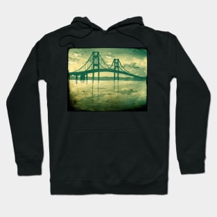 Mackinac Bridge Old Timey Effect Hoodie